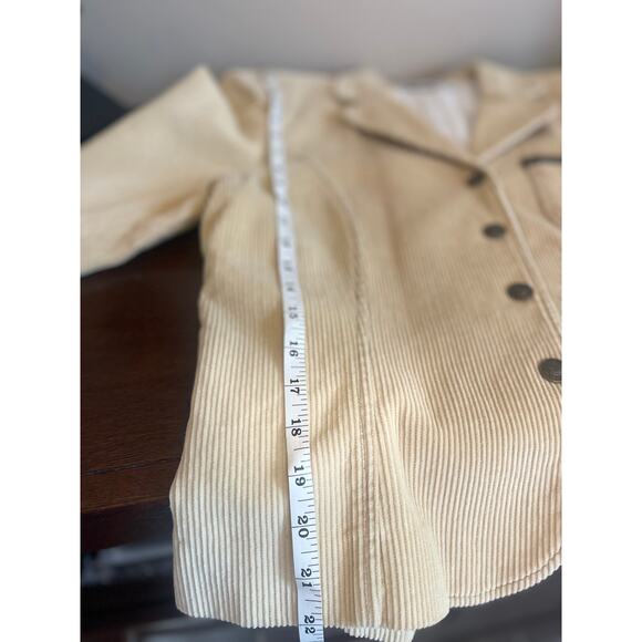 Desert Diva by Sherry Holt 2-Piece Corduroy Blazer & Pinstripe Skirt Set - Picture 8 of 10